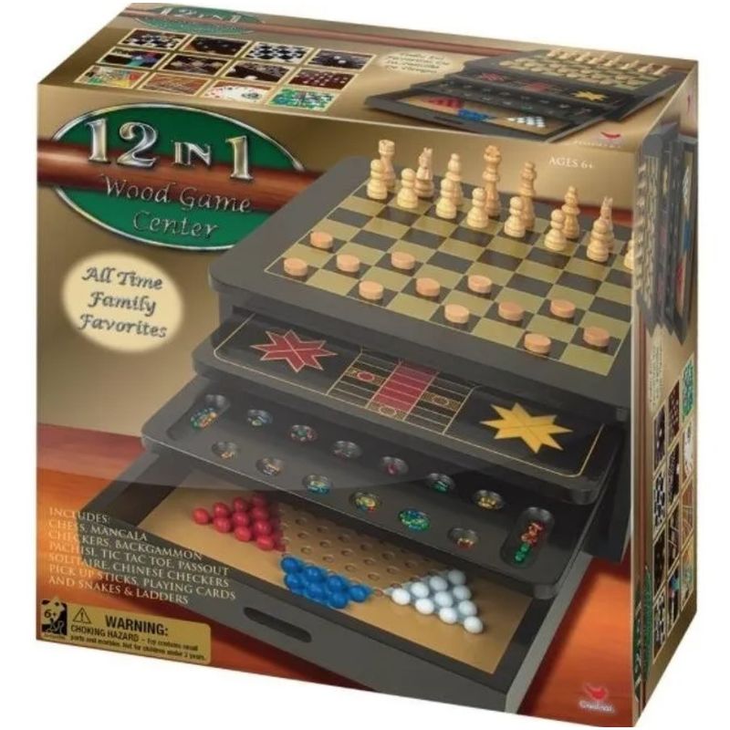EDGE - Juegos Clasicos Madera Ajedrez Damas Backgammon Diverti