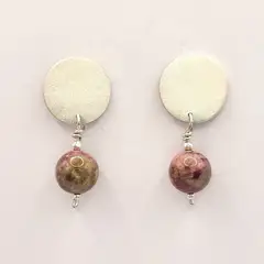 NOT JUST - Aros Pendientes Turmalina.