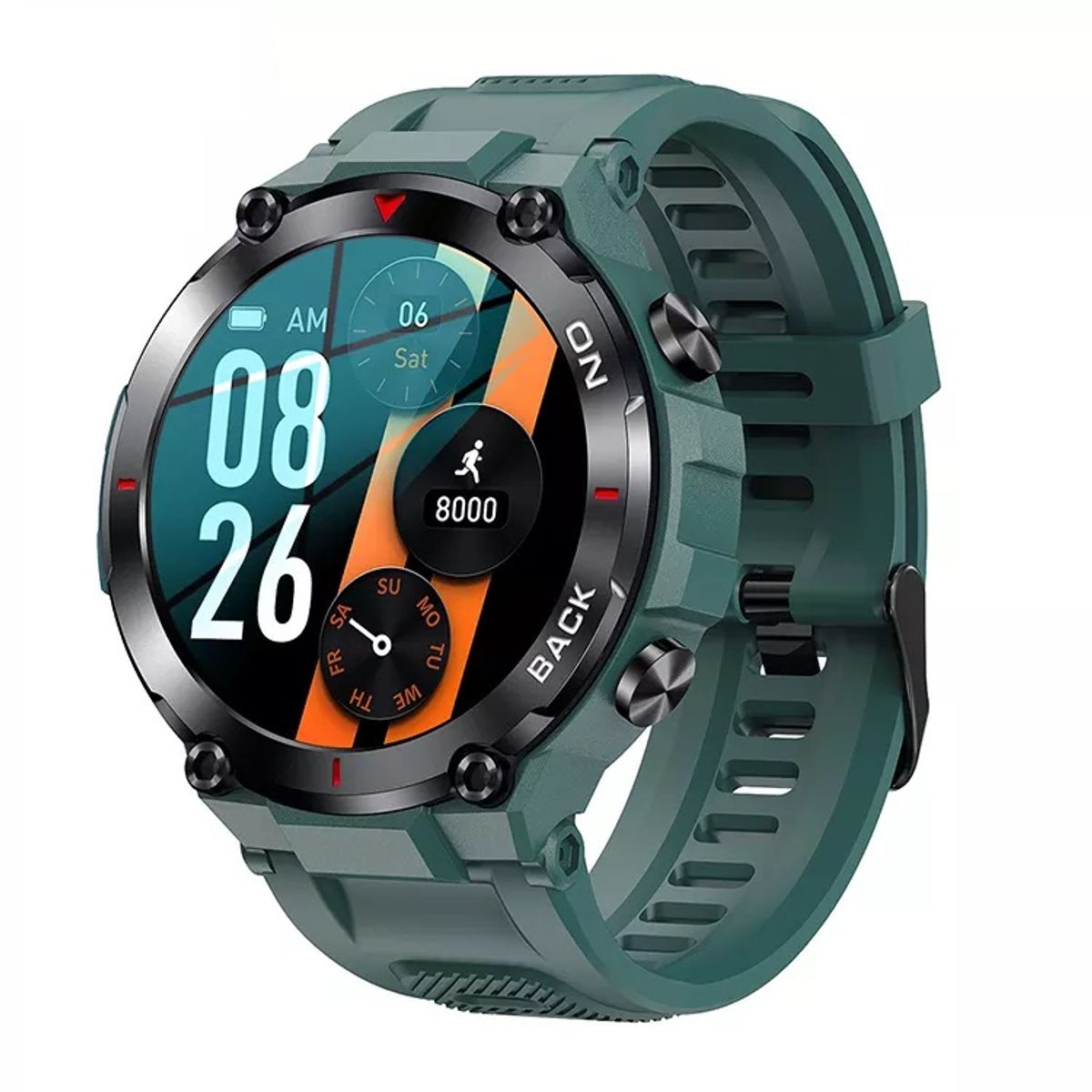 HOLD MI - Smartwatch K37 Sport Vrde Negroso Bluetooth