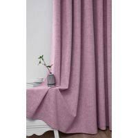 Set de Cortinas de tela Blackout 2 Paños Color Rosa