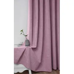 GENERICO - Set de Cortinas de tela Blackout 2 Paños Color Rosa