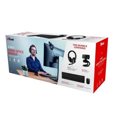 Imagen 2 del producto Kit Home Office 4 En 1 - Qoby Teclado + Mouse + Audífono + Cámara