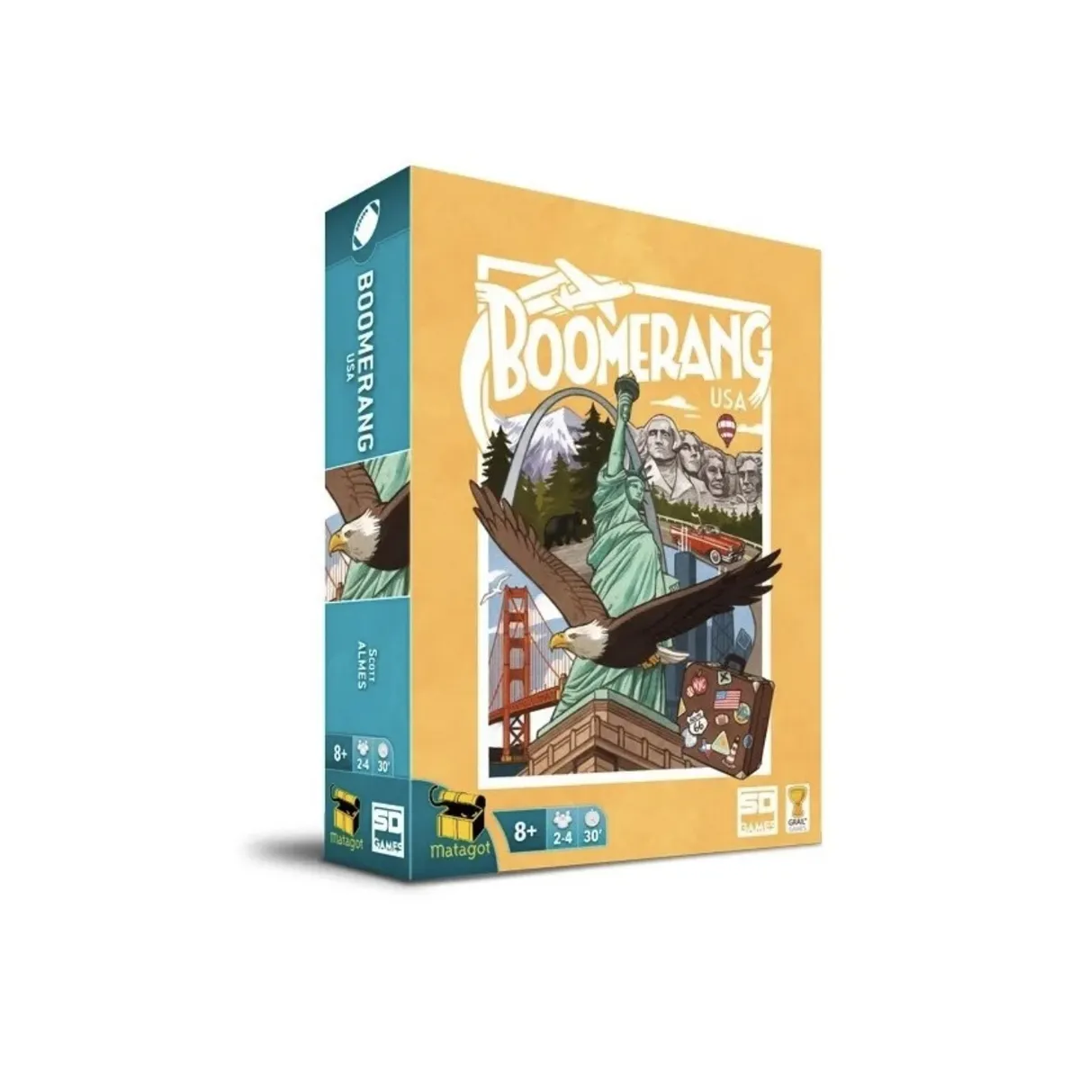 EDGE ENTERTAINMENT - Boomerang Usa - Juego De Mesa Geografia - Español