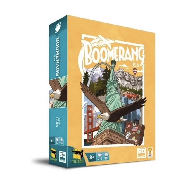EDGE ENTERTAINMENT - Boomerang Usa - Juego De Mesa Geografia - Español