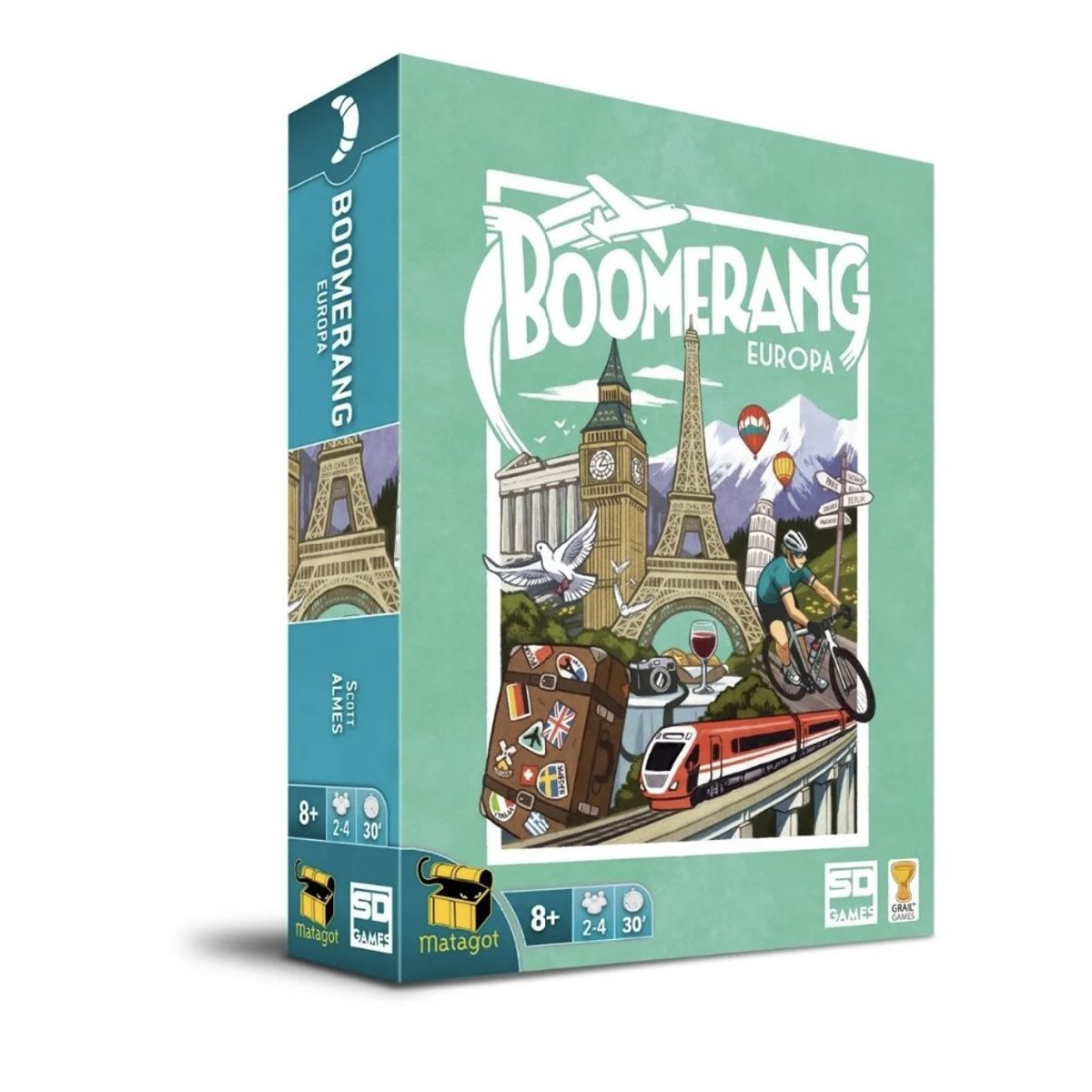 EDGE ENTERTAINMENT - Boomerang Europa - Juego De Mesa Geografia - Español