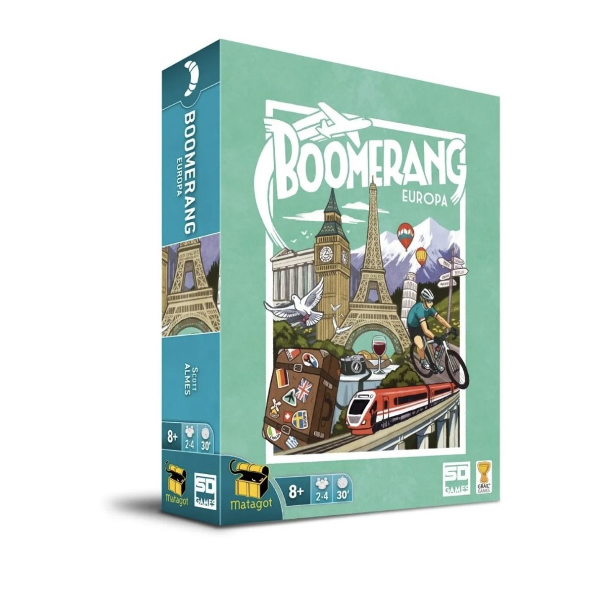 EDGE ENTERTAINMENT - Boomerang Europa - Juego De Mesa Geografia - Español