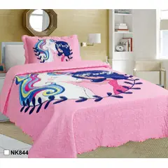 GENERICO - Cobertor verano quilt infantil/ 1.5 plazas
