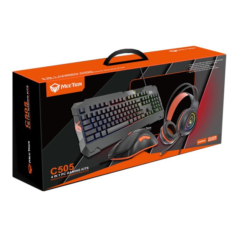 MEETION - Kit Gamer Teclado Mouse Audifono Meetion C505