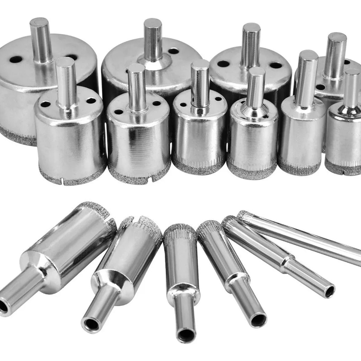 AIZO - Brocas Copa Para Cerámicos Mármol Vidrio Piedra 16pcs  6-50 mm