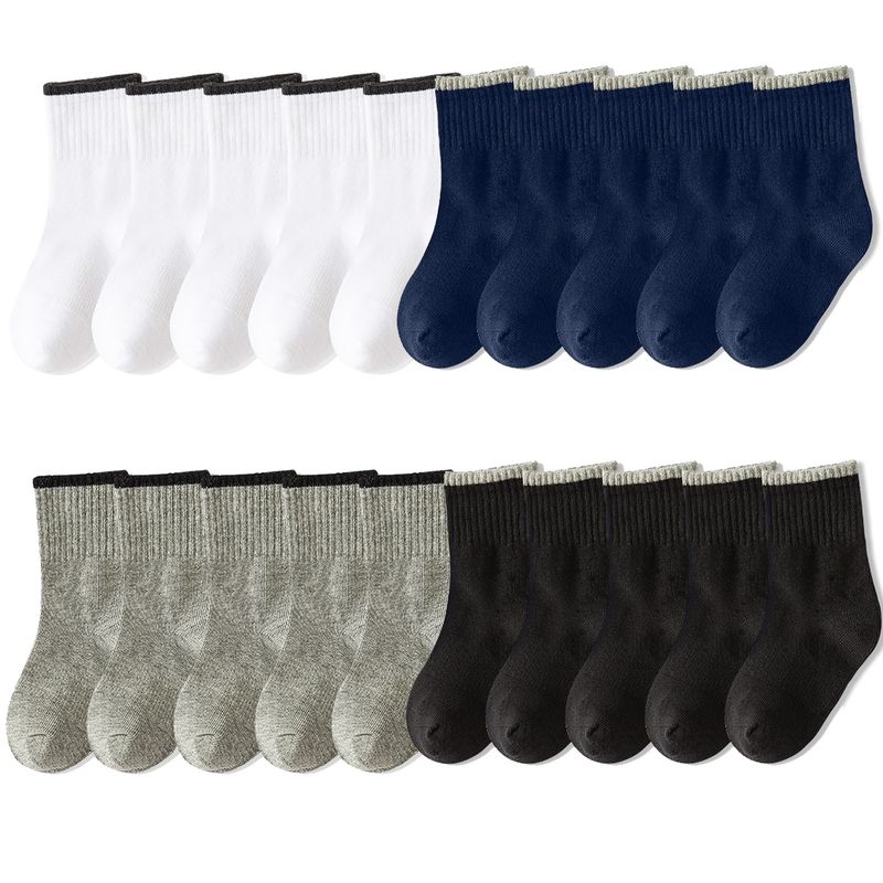 EVERSO - Pack 12 Calcetines De Niños Y Juvenil Deportes Y Colegio.