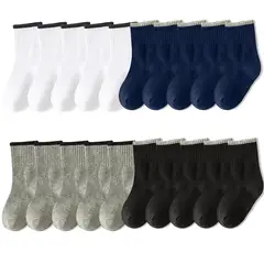 EVERSO - Pack 12 Calcetines De Niños Y Juvenil Deportes Y Colegio.