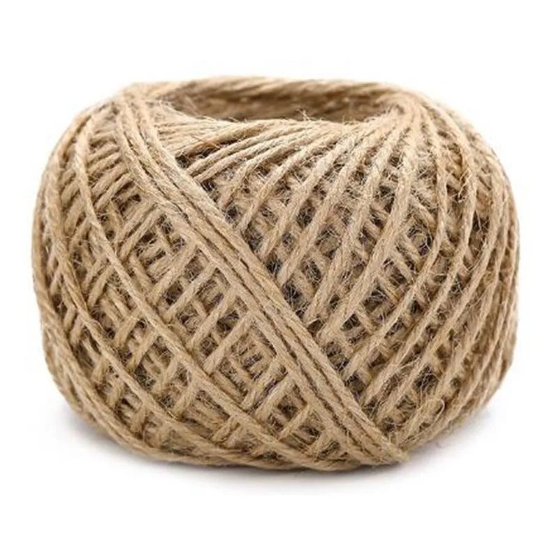 PUNTO AZUL - Ovillo Cordón De Cañamo De Yute 2mm Para Decoraciones Cajas