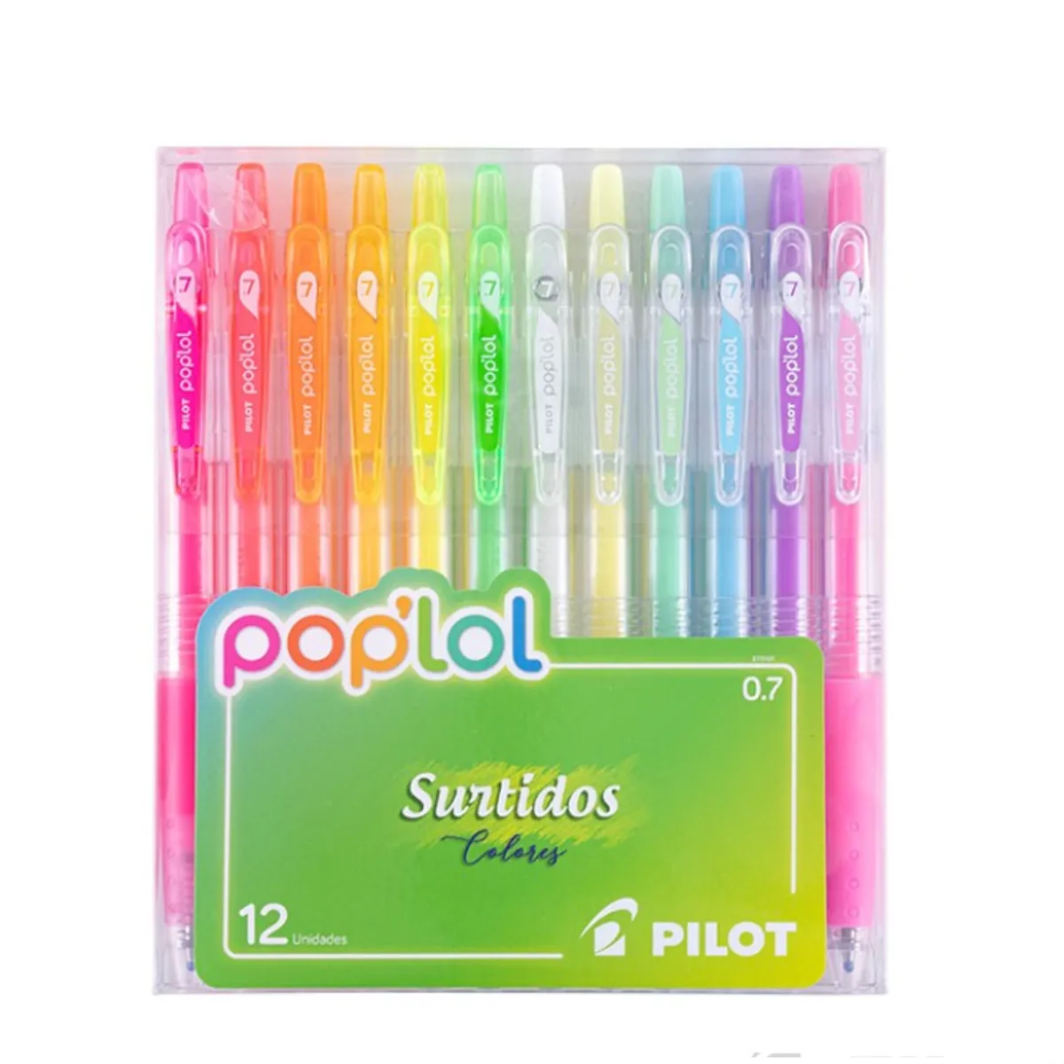 PILOT - Set 12 Lapiz gel POPLOL 0,7 Tutti Frutti Pilot