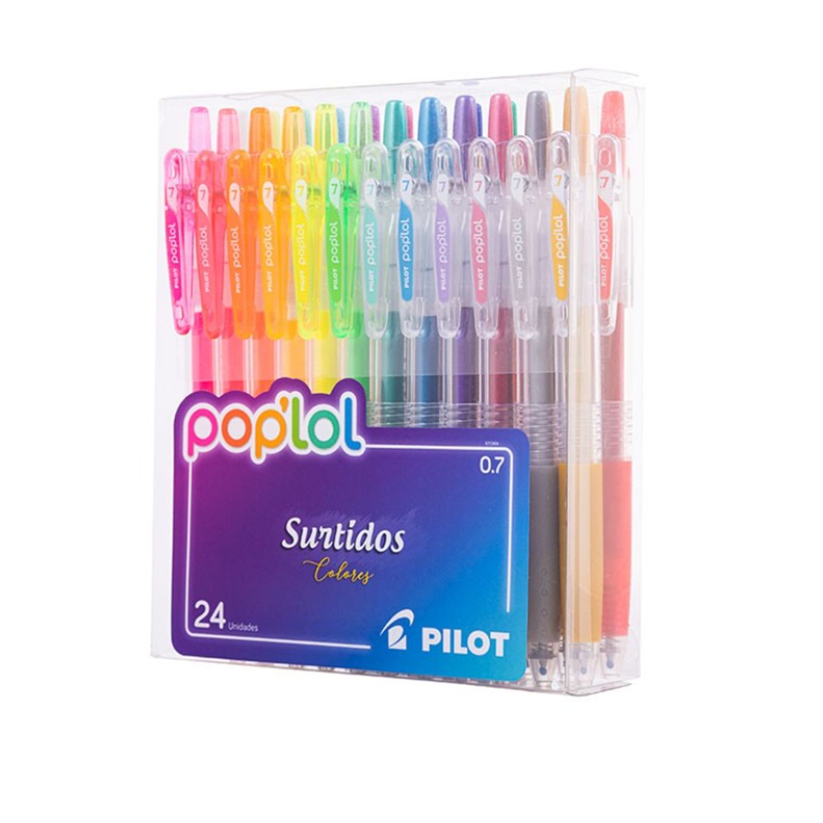 PILOT - Set 24 Lapiz gel POPLOL 0,7 Jelly Jelly Pilot