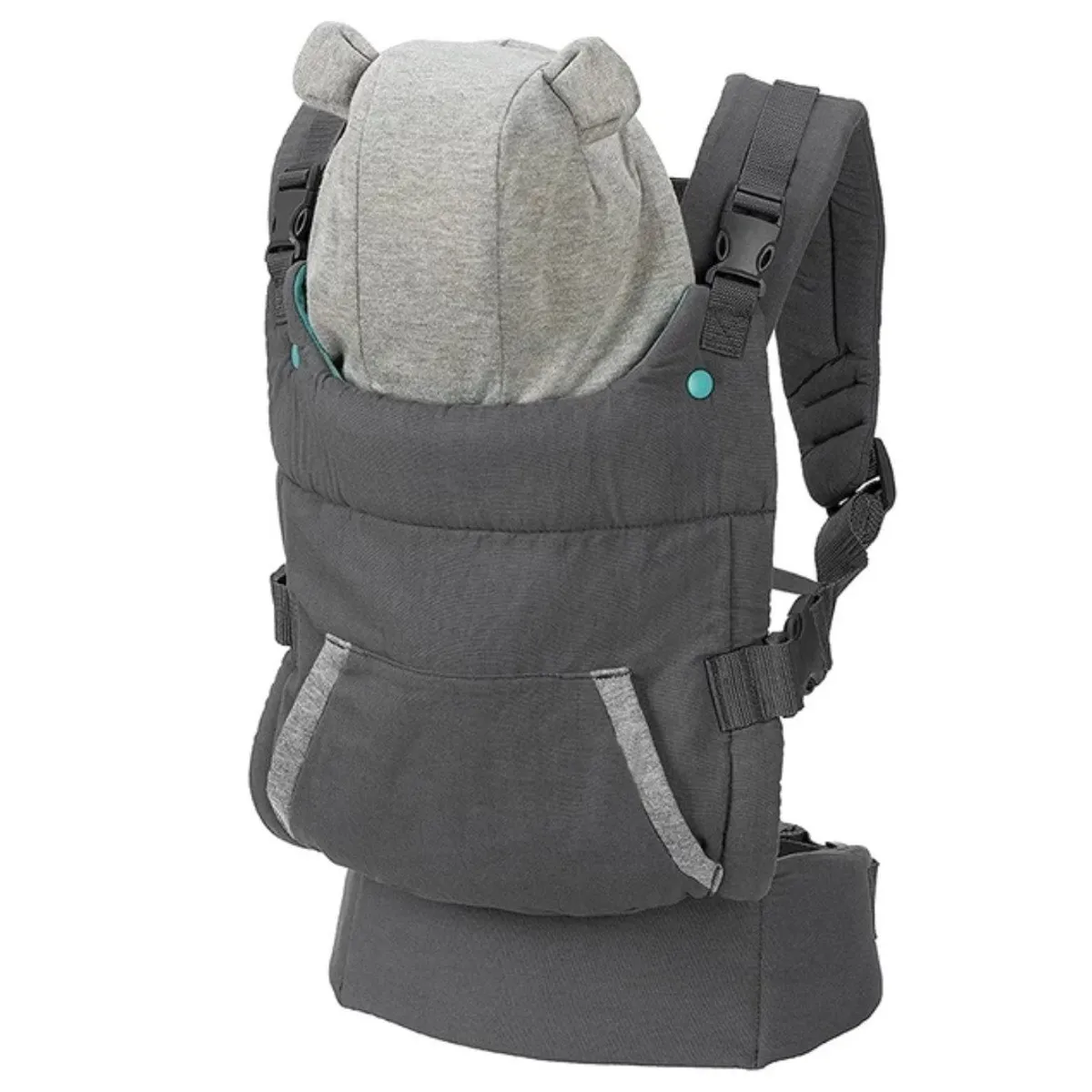 GENERICO - PortaBebé ergonómico capucha osito