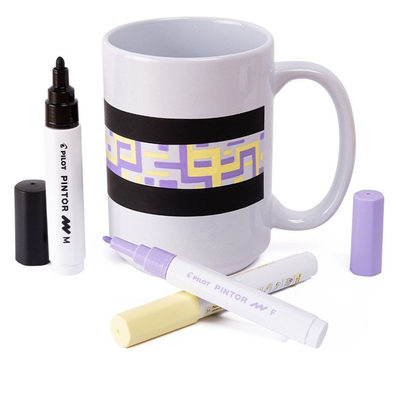 PILOT - Set Tazon 450ml + 3 Marcadores Pintor Medio Colores