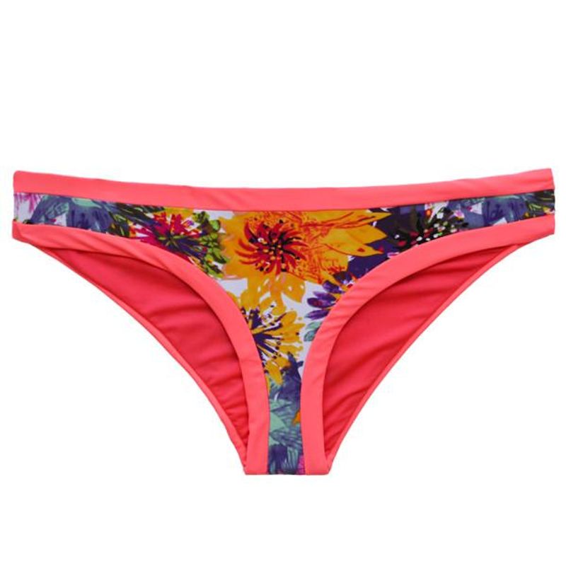 SAMIA - Calzón bikini clásico estampado naranja SAMIA