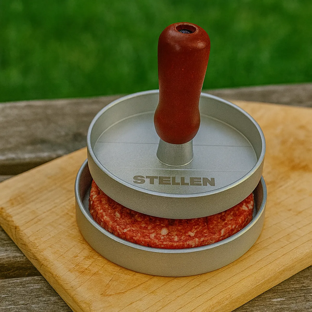 COSAS CASA - Prensa Para Hamburguesas Molde Antiadherente Parrilla Stelle