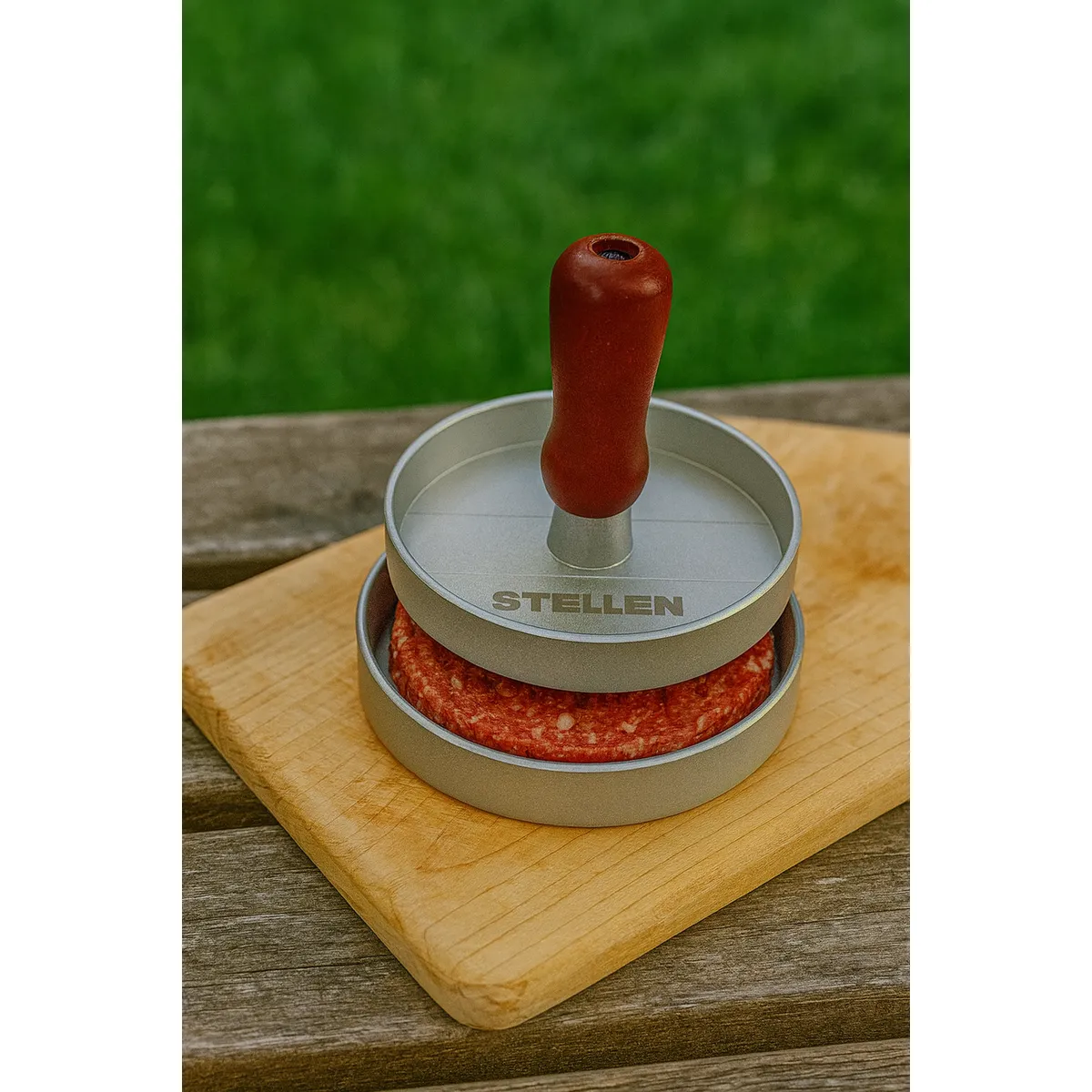 COSAS CASA - Prensa Para Hamburguesas Molde Antiadherente Parrilla Stelle