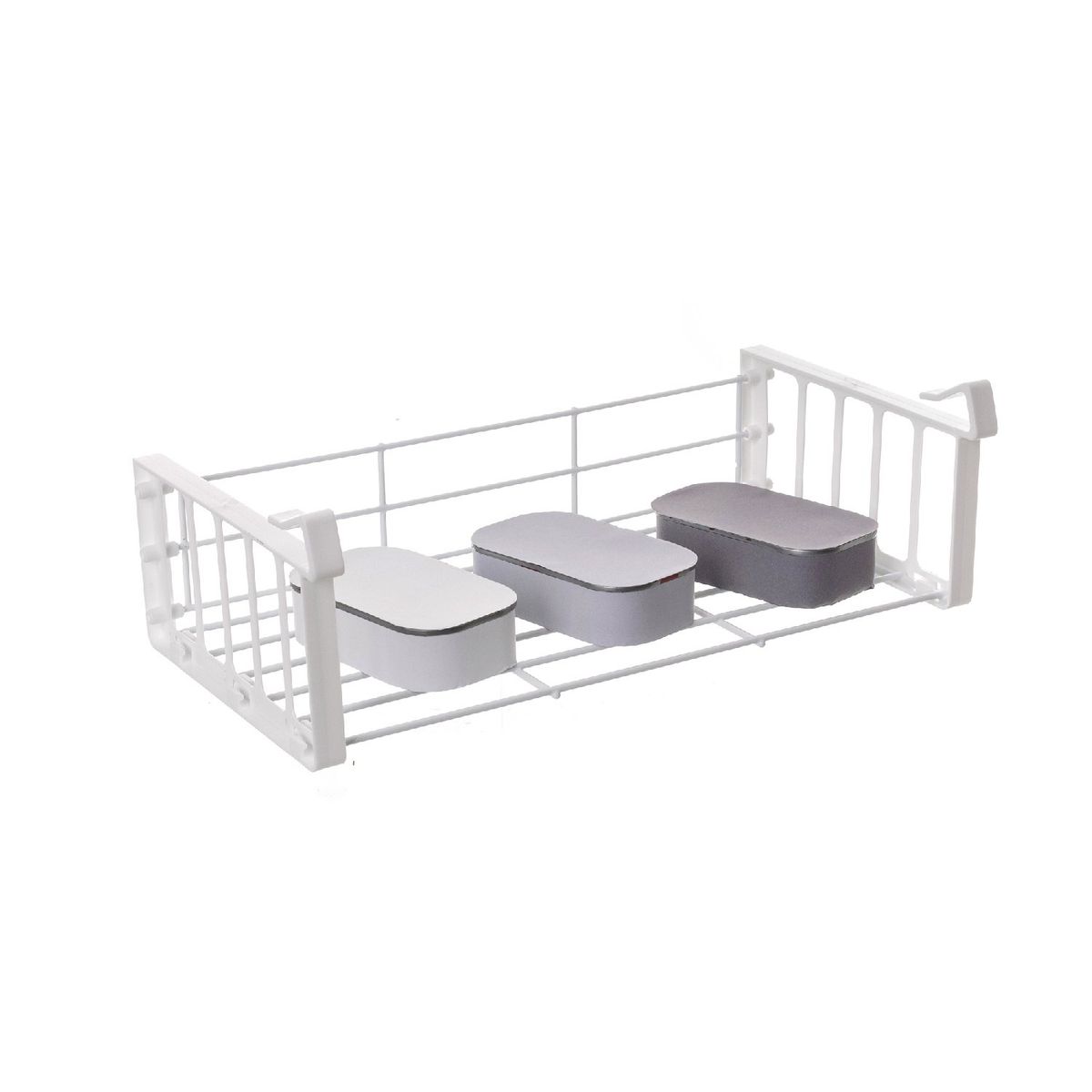 METALTRU - Canasto interior mueble de cocina mediana blanco