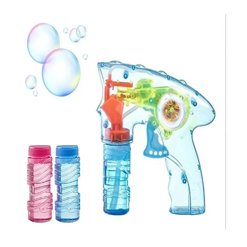 FELIZ - Juguete Pistola Burbuja Niños Con Luces Led Y Sonido