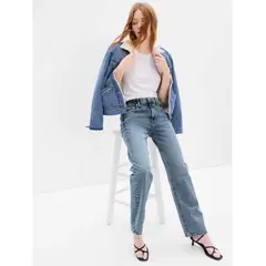 GAP - Jeans Mujer Loose Mr Light Clyne Azul