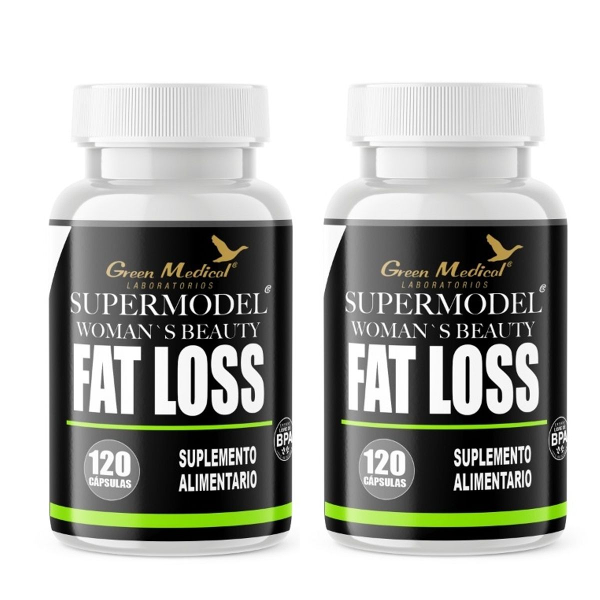 GREEN MEDICAL - Fat Loss : Woman´s  Beauty Gm 240 Capsulas 2x120. Reductor
