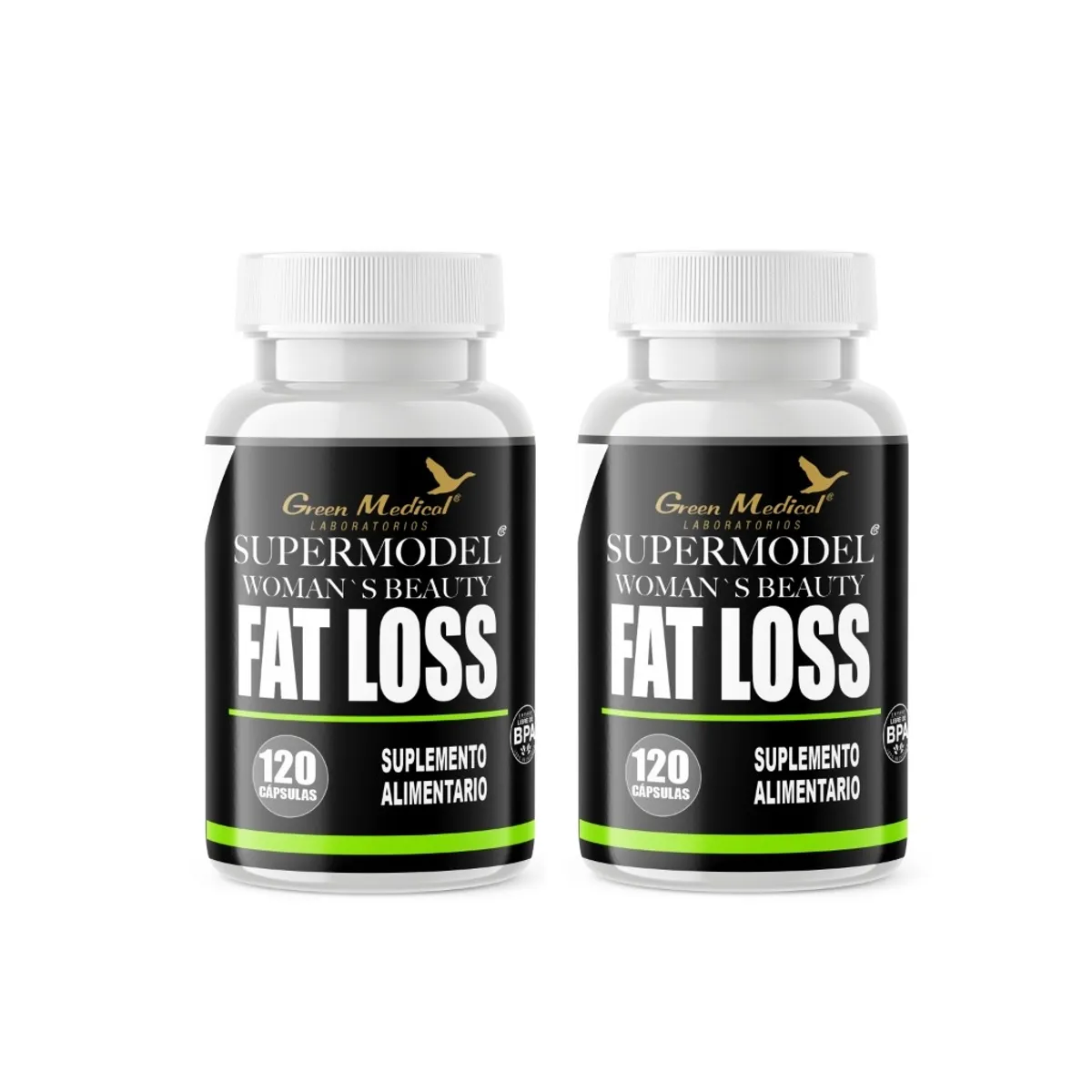 GREEN MEDICAL - Fat Loss : Woman´s  Beauty Gm 240 Capsulas 2x120. Reductor