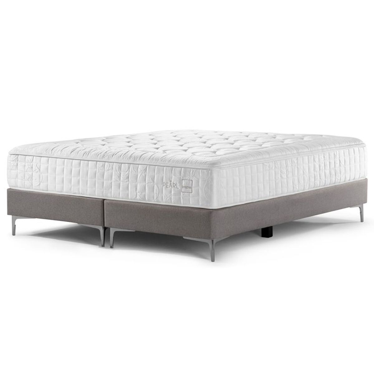 ROSEN - Box Spring Rosen Pearl King 180 X 200 Cm Base Gris