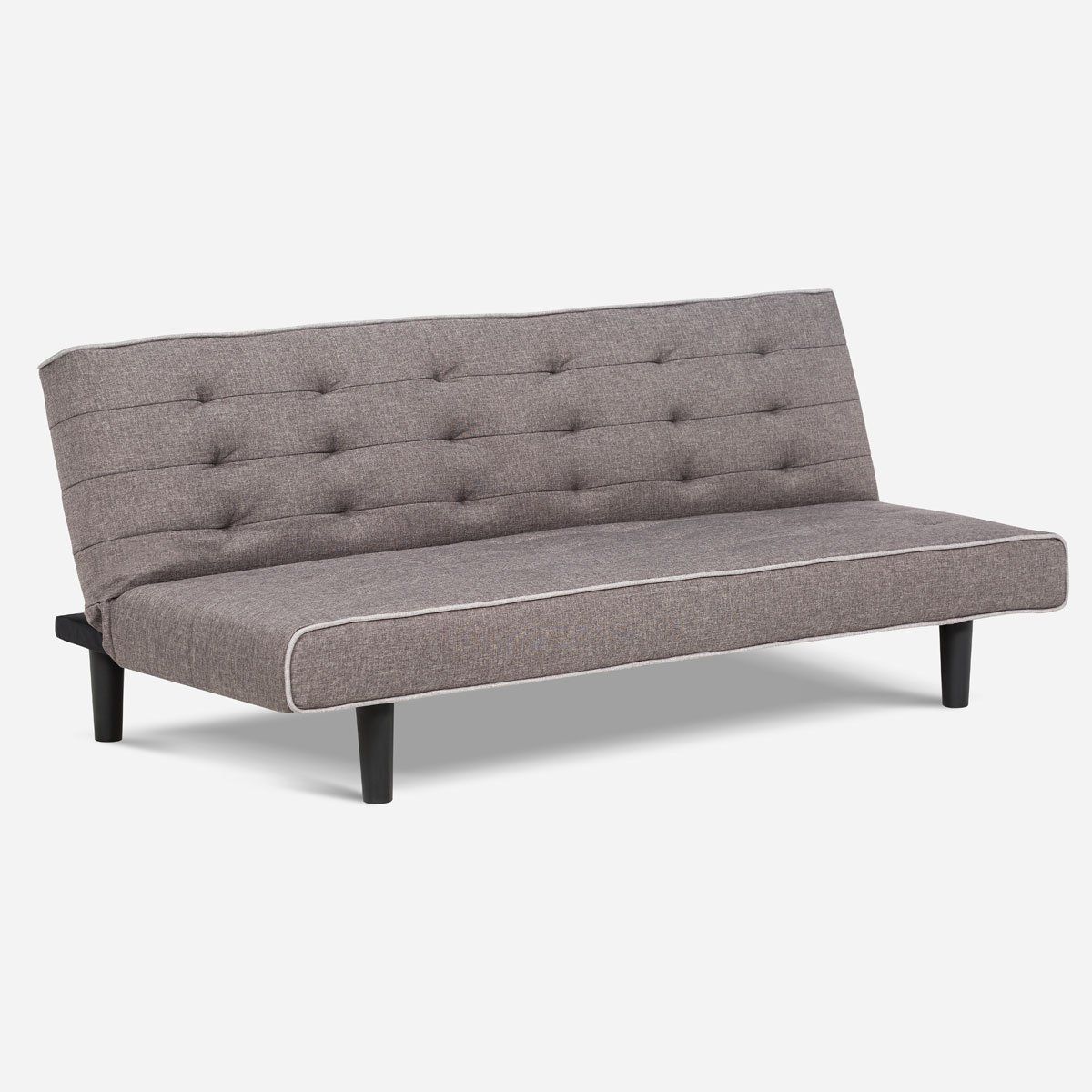 ROSEN - Futón Rosen Olivia 3 Cuerpos Tela Gris