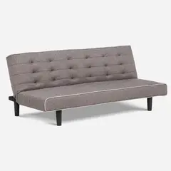 ROSEN - Futón Olivia 3 Cuerpos Tela Gris