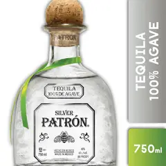 PATRON - Tequila Silver 750cc 1 Unidad