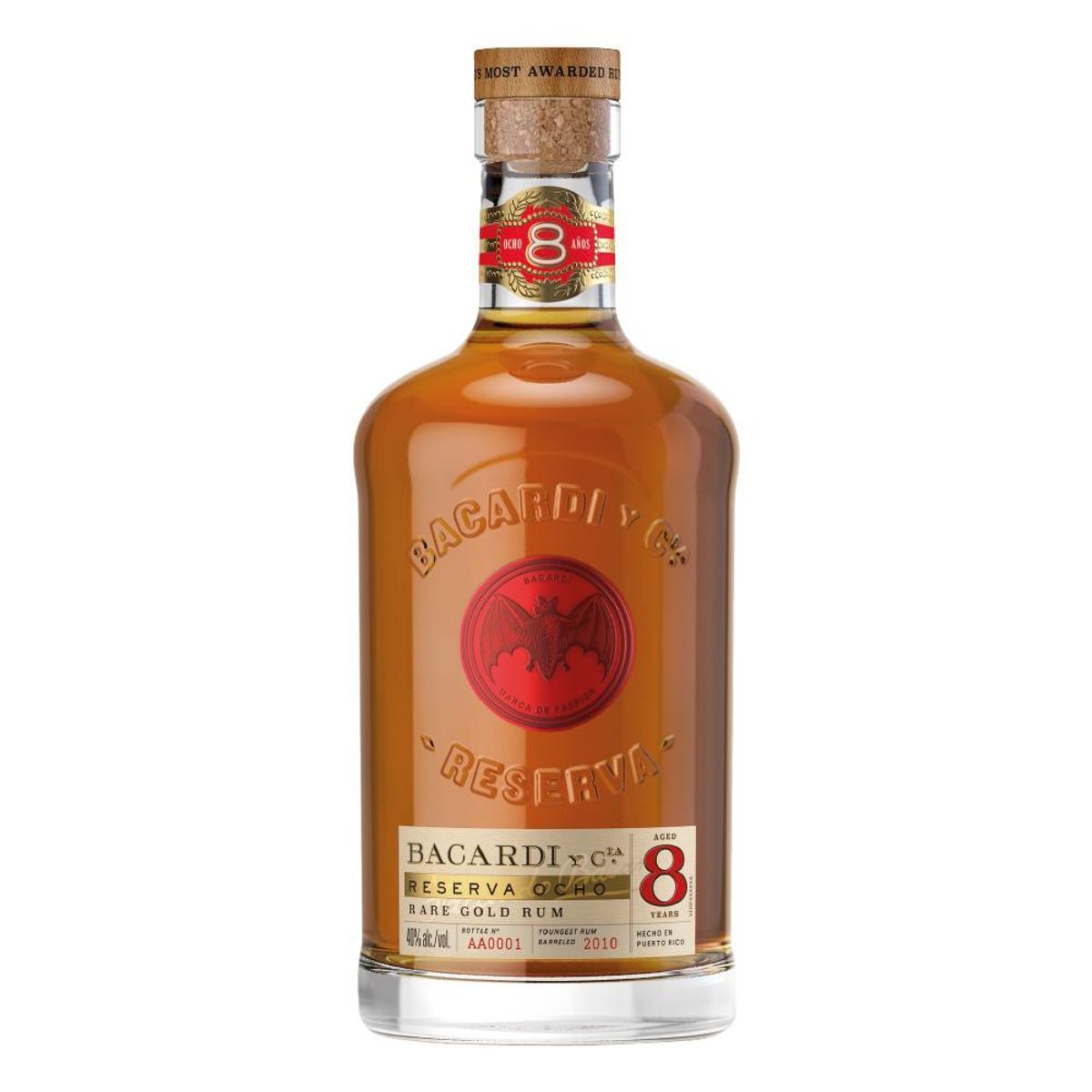 BACARDI - Ron Bacardi 8 años 750cc 1 Unidad BACARDI