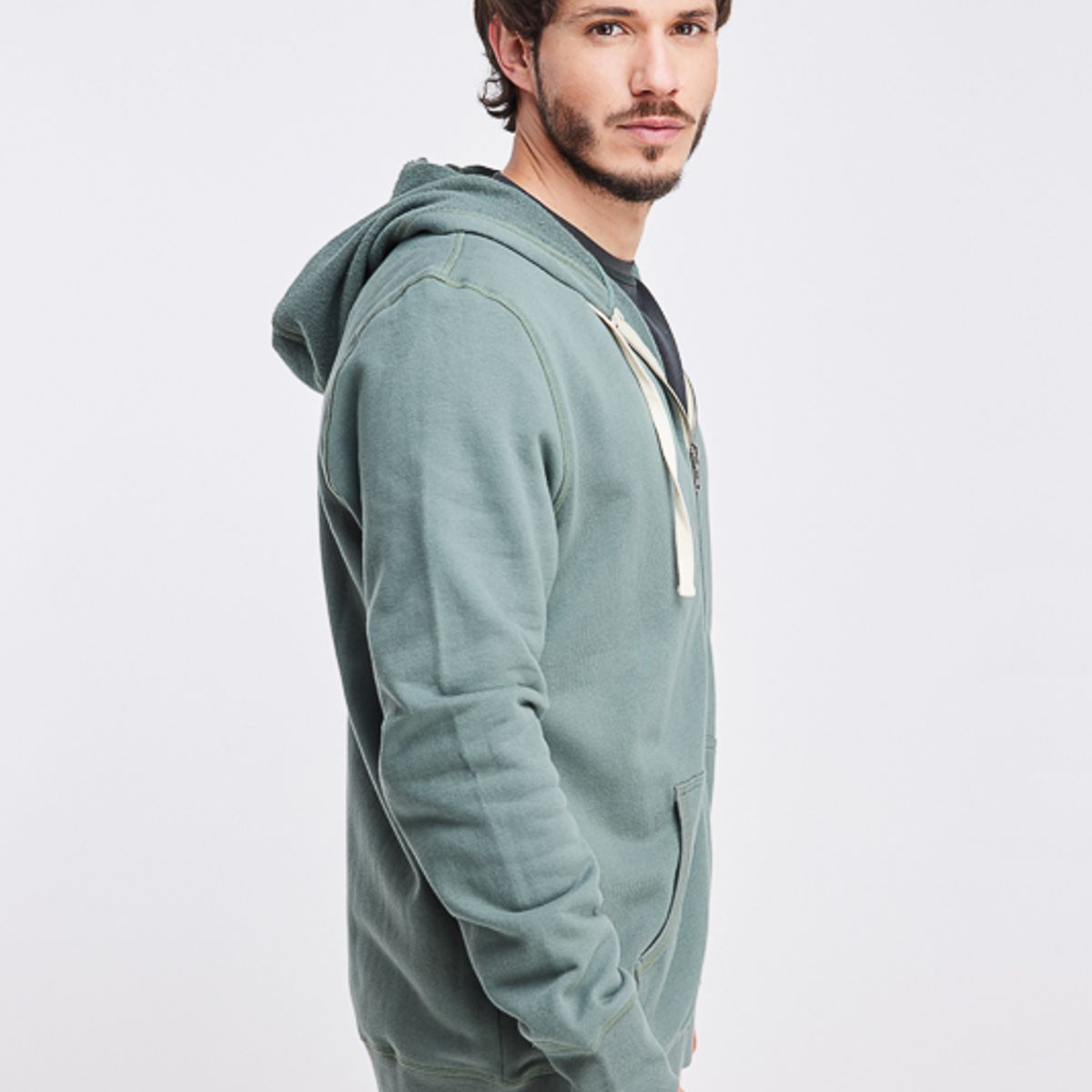 PANAMA JACK - Polerón Hood Santander Verde Panama Jack