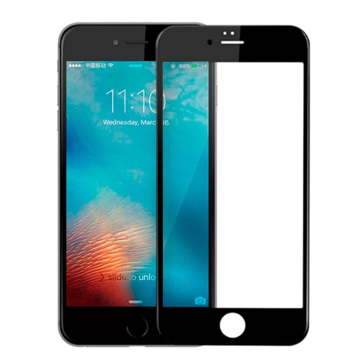 GENERICO - Lamina Mica Vidrio Templado Completa Para iPhone 6s