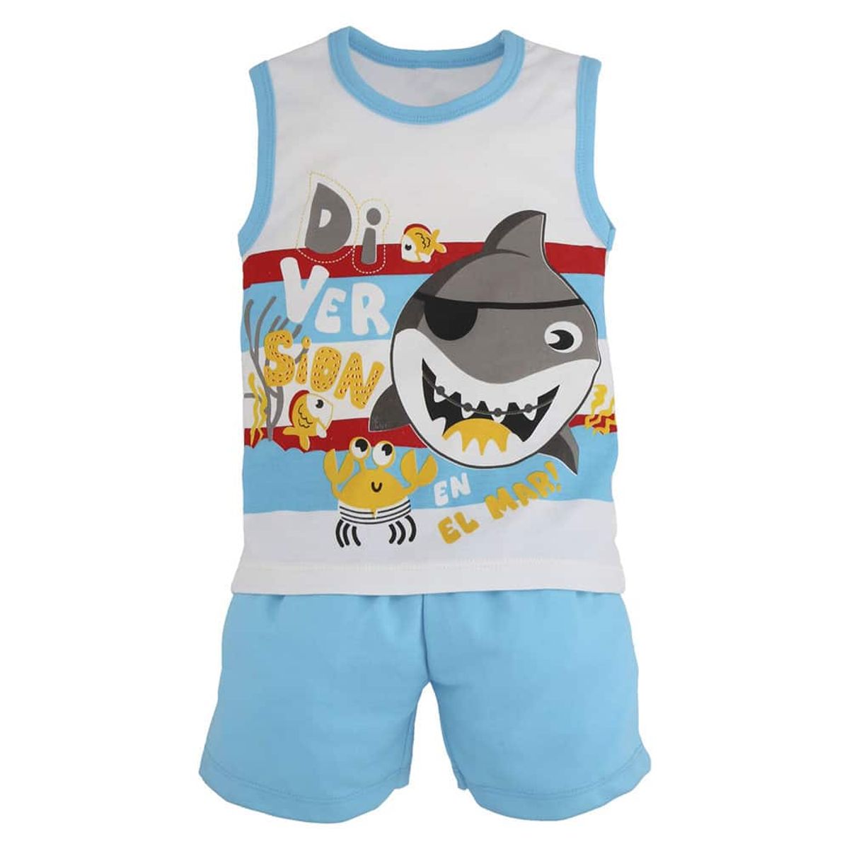 ENCANTO - Conjunto Bebe Nino Corto Tiburon Exclusivo De Encantochile