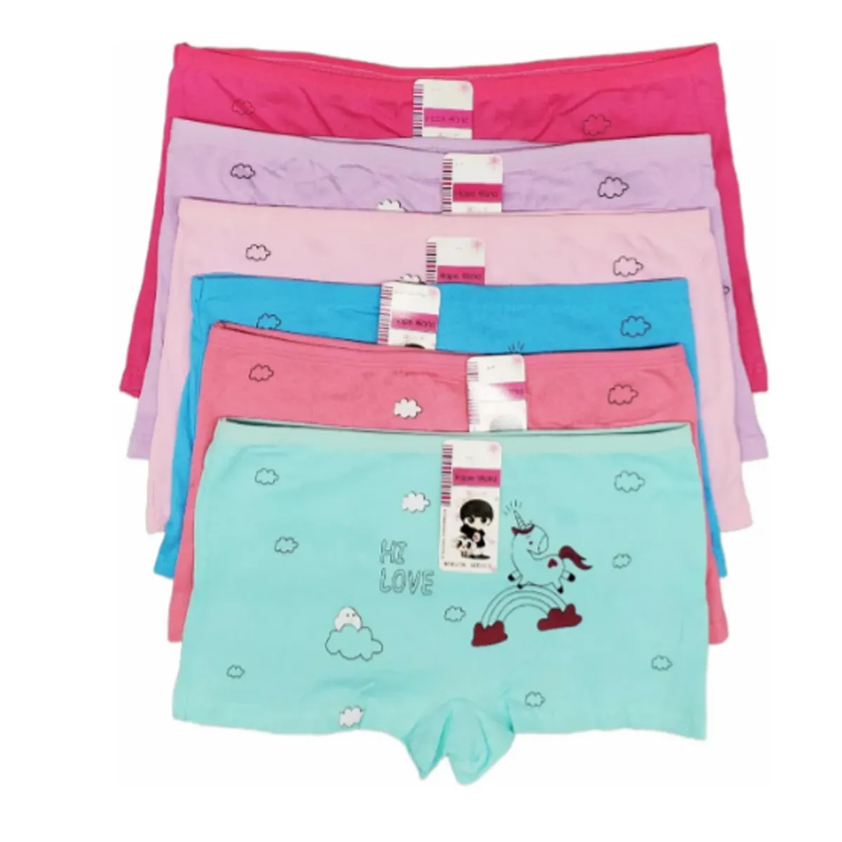 EVERSO - Pack 12 Pantaletas Algodón Niña Calzón Talla 12-16..