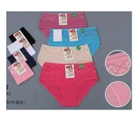 Pack 12 Calzones Algodón Mujer Tiro Alto Señora Tallas Grandes..