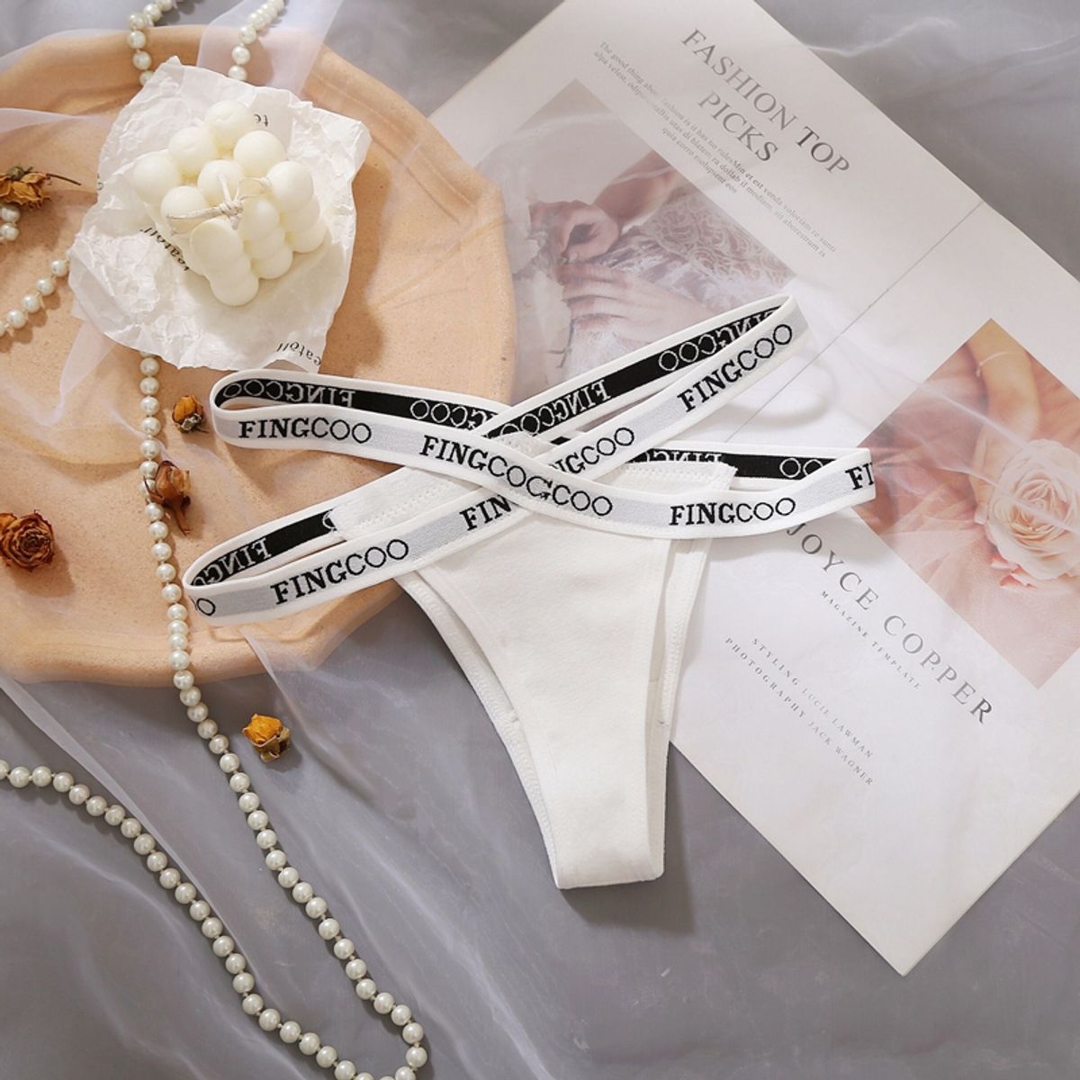 EVERSO - Pack 2 Sexy Calzones Colaless Tanga Baja Cintura.