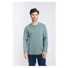 PANAMA JACK - Polera Hombre manga larga Verde
