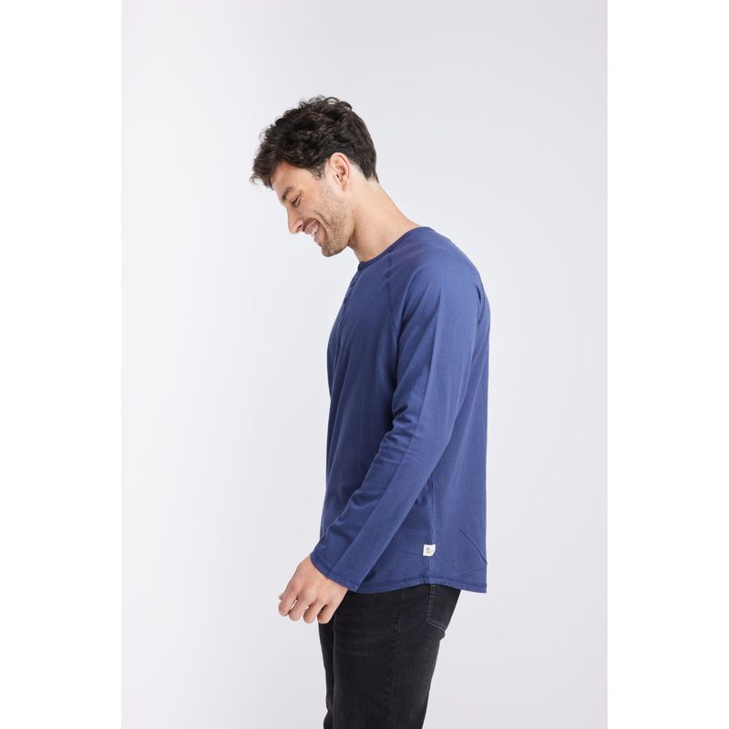 PANAMA JACK - Polera Hombre manga larga Navy Panama Jack