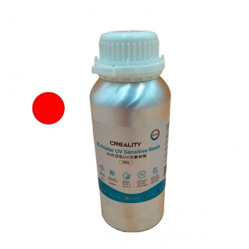 CREALITY - Resina Para Impresora 3D Creality 500g Fotosensible Color Rojo