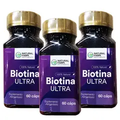 NATURAL FARM - 3 X BIOTINA ULTRA 150 MCGS 60 CAPS