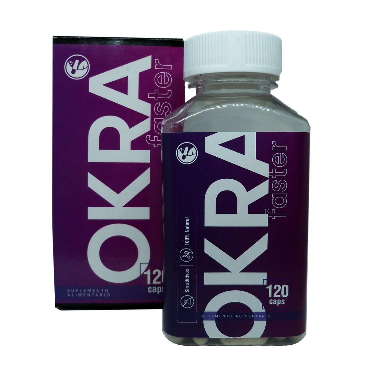 NATURAL FARM - 3 X NATURAL FARM OKRA FASTER 500 MG 120 CAPS