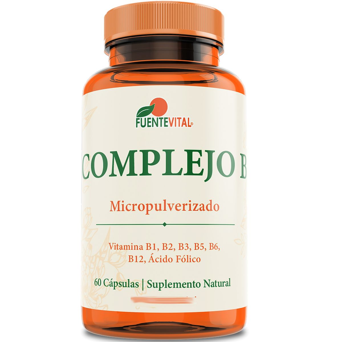 FUENTEVITAL - VITAMINAS COMPLEJO B  60 CAPSULAS VEGETALES - 464 MG