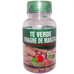 FUENTEVITAL - TE VERDE + VINAGRE DE MANZANA 60 CAPSULAS VEGETALES - 320 MG