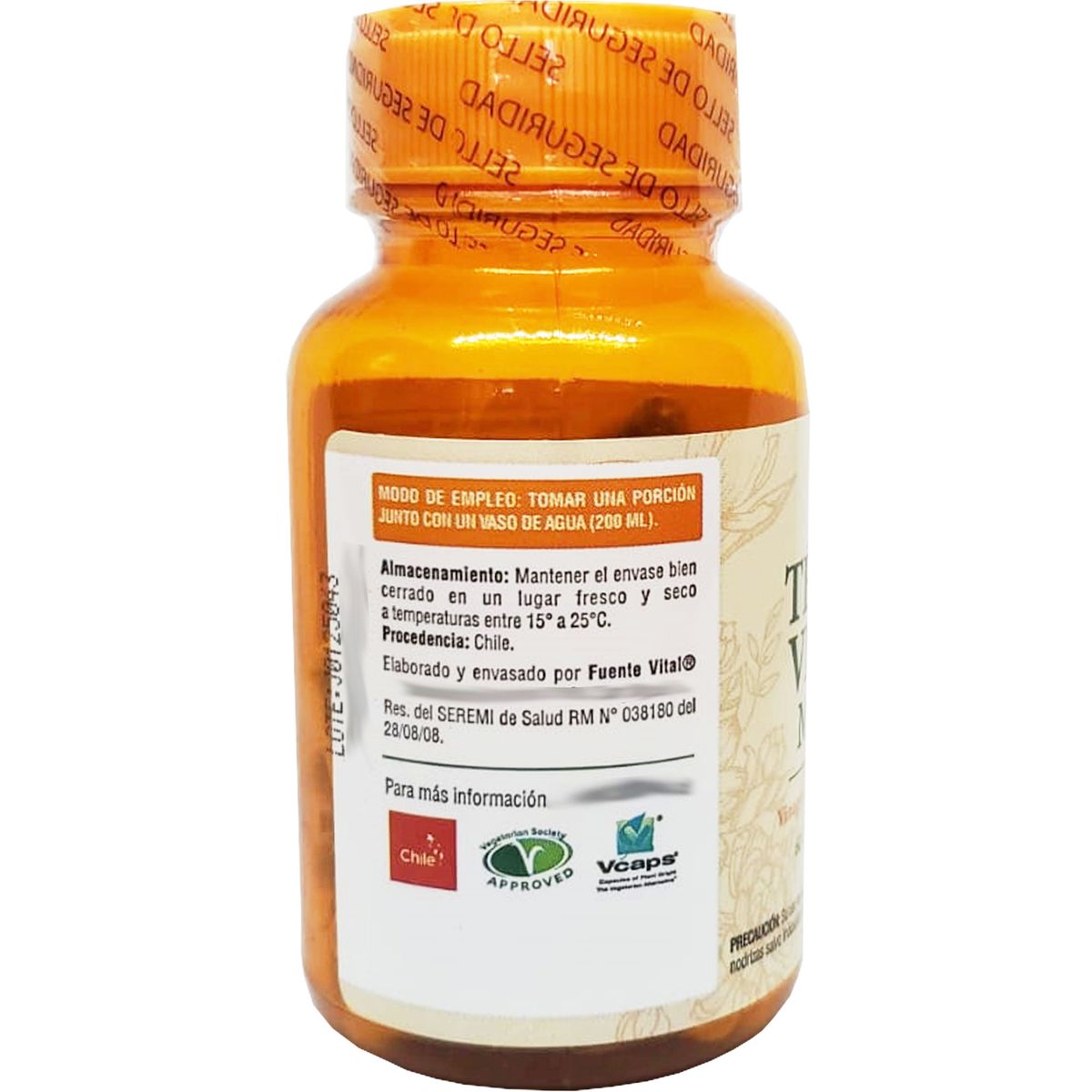FUENTEVITAL - TE VERDE + VINAGRE DE MANZANA 60 CAPSULAS VEGETALES - 320 MG