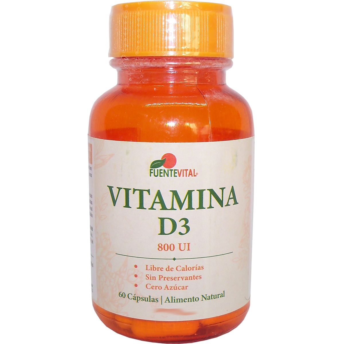 FUENTEVITAL - VITAMINA D3 600 UI  60 CAPSULAS VEGETALES