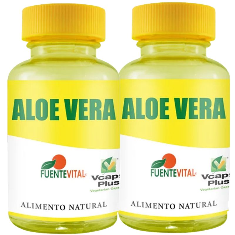 FUENTEVITAL - 2 PACK ALOE VERA 60 CAPSULAS VEGETALES - 435 MG