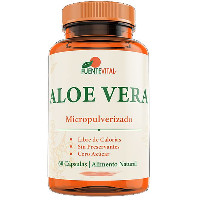 FUENTEVITAL - 2 PACK ALOE VERA 60 CAPSULAS VEGETALES - 435 MG